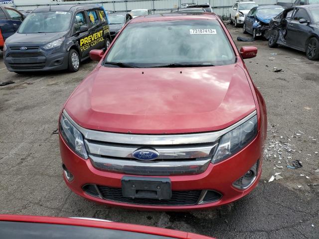 3FAHP0KC9BR232272 - 2011 FORD FUSION SPORT RED photo 5