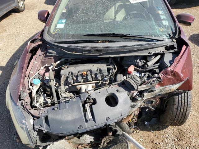 19XFB2F54DE061285 - 2013 HONDA CIVIC LX MAROON photo 11