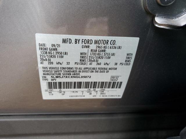 5LM5J7XCXNGL05072 - 2022 LINCOLN AVIATOR RESERVE SILVER photo 13