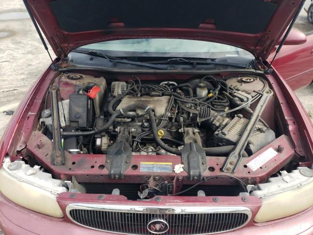 2G4WS52J141179193 - 2004 BUICK CENTURY CUSTOM BURGUNDY photo 11