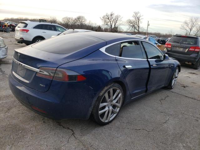 5YJSA1E20HF198355 - 2017 TESLA MODEL S Կապույտ լուսանկար 3