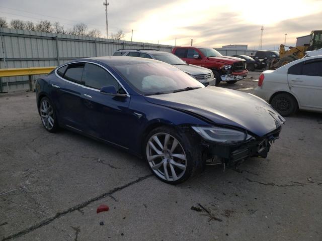 5YJSA1E20HF198355 - 2017 TESLA MODEL S Կապույտ լուսանկար 4