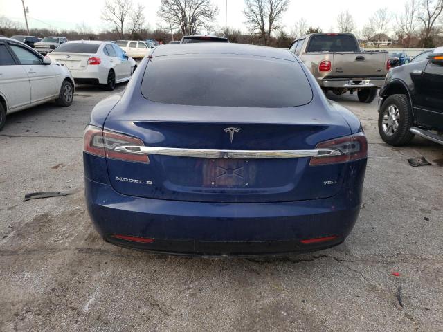 5YJSA1E20HF198355 - 2017 TESLA MODEL S Կապույտ լուսանկար 6