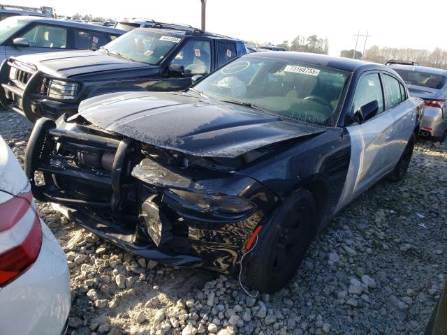 2C3CDXATXMH528086 - 2021 DODGE CHARGER POLICE BLACK photo 1