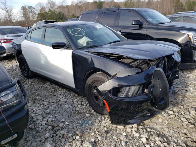 2C3CDXATXMH528086 - 2021 DODGE CHARGER POLICE BLACK photo 4