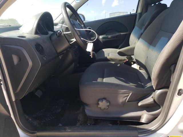 KL1TD66628B249312 - 2008 CHEVROLET AVEO BASE SILVER photo 7