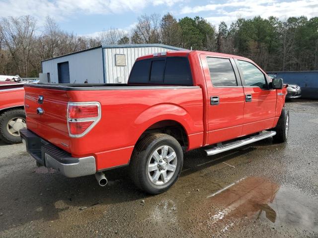 1FTFW1CF5DKD63404 - 2013 FORD F150 SUPERCREW RED photo 3