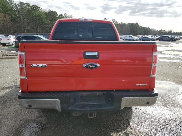 1FTFW1CF5DKD63404 - 2013 FORD F150 SUPERCREW RED photo 6