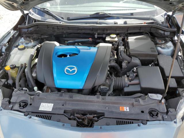 JM1BL1L77C1693243 - 2012 MAZDA 3 I GRAY photo 11
