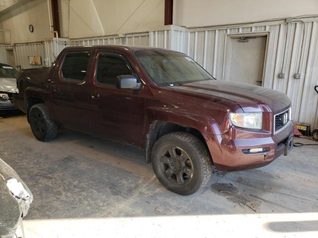 2HJYK16347H510292 - 2007 HONDA RIDGELINE RTX BURGUNDY photo 4