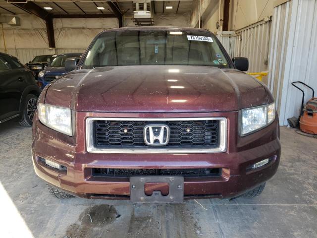 2HJYK16347H510292 - 2007 HONDA RIDGELINE RTX BURGUNDY photo 5