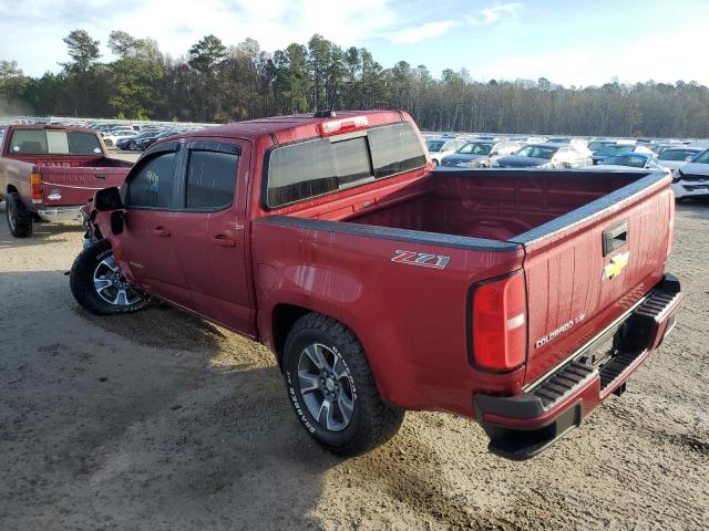 1GCGSDEN6H1201122 - 2017 CHEVROLET COLORADO Z71 RED photo 2