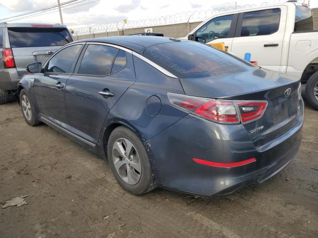 KNAGM4AD0E5071637 - 2014 KIA OPTIMA HYBRID GRAY photo 2