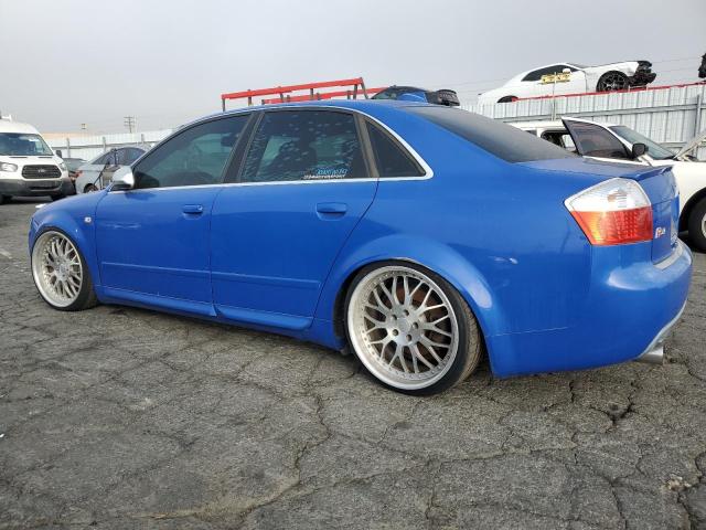 WAUPL68E24A115561 - 2004 AUDI S4 BLUE photo 2