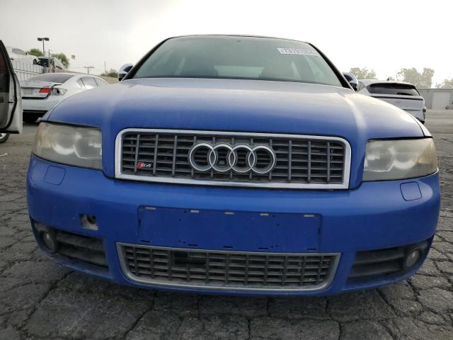 WAUPL68E24A115561 - 2004 AUDI S4 BLUE photo 5