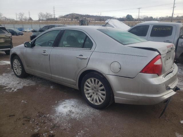 3FADP0L31AR135529 - 2010 FORD FUSION HYBRID SILVER photo 2