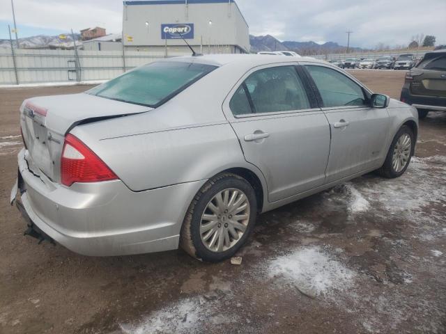 3FADP0L31AR135529 - 2010 FORD FUSION HYBRID SILVER photo 3