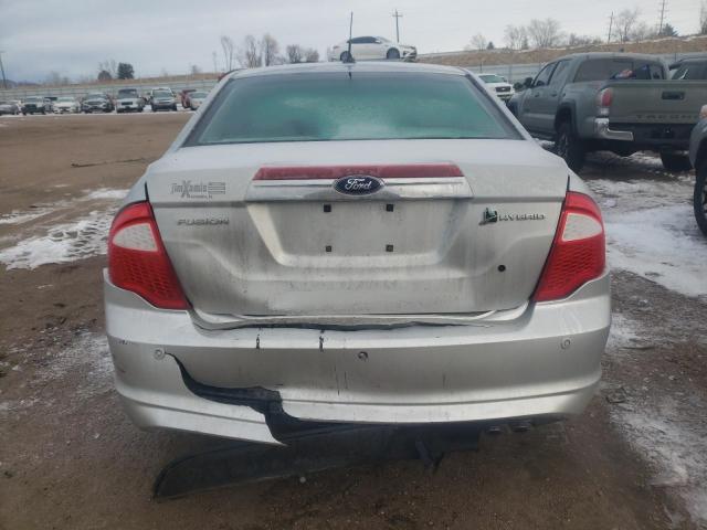 3FADP0L31AR135529 - 2010 FORD FUSION HYBRID SILVER photo 6