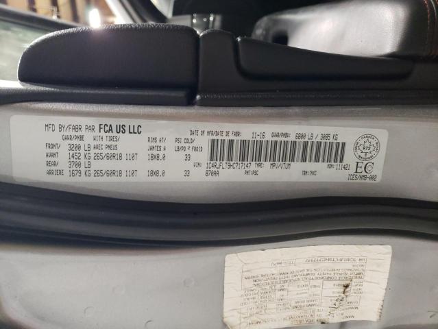 1C4RJFLT9HC717147 - 2017 JEEP GRAND CHER TRAILHAWK 银色 照片 12