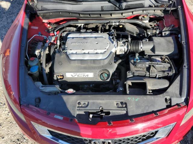 1HGCS22839A011377 - 2009 HONDA ACCORD EXL RED photo 11