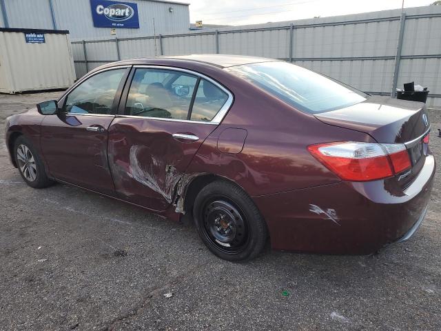 1HGCR2F33FA167781 - 2015 HONDA ACCORD LX BURGUNDY photo 2