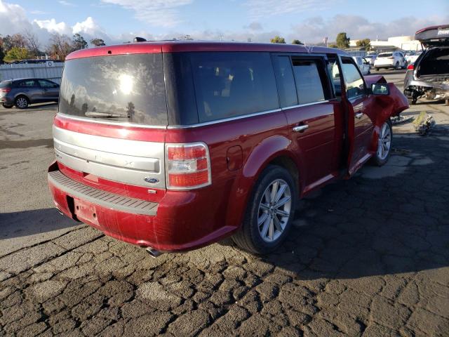 2FMHK6D82KBA20604 - 2019 FORD FLEX LIMITED RED photo 3