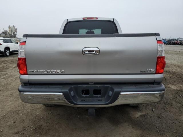 5TBET34136S510052 - 2006 TOYOTA TUNDRA DOUBLE CAB SR5 GRAY photo 6