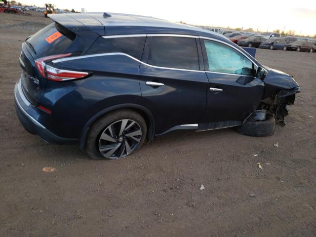 5N1AZ2MH2FN272448 - 2015 NISSAN MURANO S BLUE photo 3