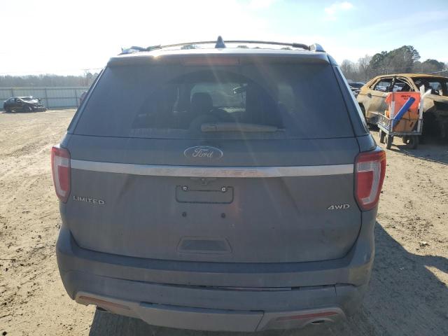 1FM5K8F83HGA41457 - 2017 FORD EXPLORER LIMITED SILVER photo 6