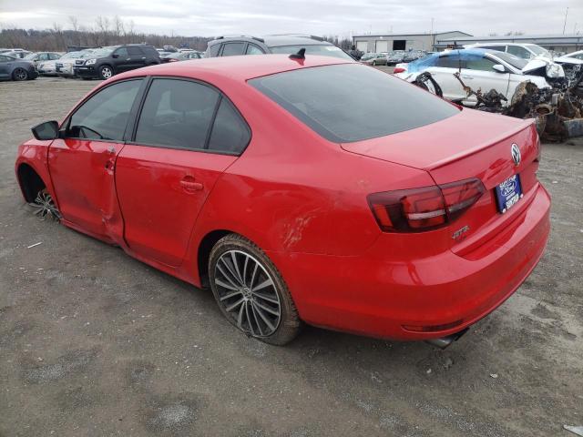 3VWD17AJ0GM304884 - 2016 VOLKSWAGEN JETTA SPORT RED photo 2