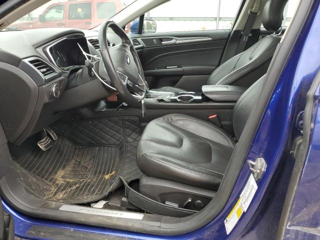 3FA6P0K99DR377861 - 2013 FORD FUSION TITANIUM BLUE photo 7