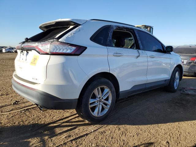 2FMTK3G90FBB52621 - 2015 FORD EDGE SE WHITE photo 3