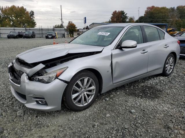 JN1BV7AP4FM339220 - 2015 INFINITI Q50 BASE SILVER photo 1