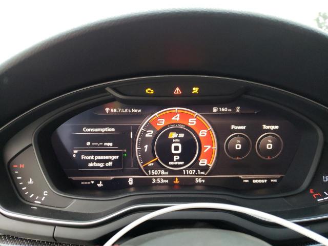 WAUB4CF53KA022036 - 2019 AUDI S5 PREMIUM PLUS WHITE photo 9