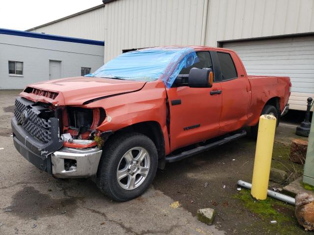 5TFUY5F12JX746532 - 2018 TOYOTA TUNDRA DOUBLE CAB SR/SR5 ORANGE photo 1