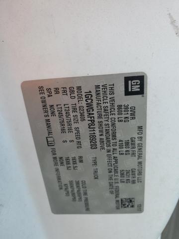 1GCWGAFP8J1189203 - 2018 CHEVROLET EXPRESS G2 白色 照片 13