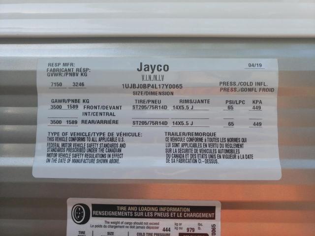 1UJBJ0BP4L17Y0065 - 2020 JAYCO FLIGHT WHITE photo 10