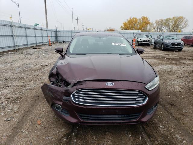 3FA6P0HR2DR222530 - 2013 FORD FUSION SE BURGUNDY photo 5