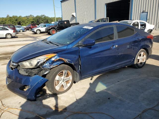 KMHDH4AE1DU839418 - 2013 HYUNDAI ELANTRA GLS BLUE photo 1