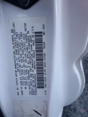 5TEUU42N48Z492064 - 2008 TOYOTA TACOMA ACCESS CAB თეთრი ფოტო 13