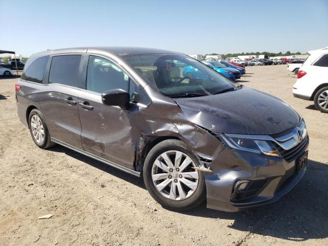 5FNRL6H24LB011502 - 2020 HONDA ODYSSEY LX GRAY photo 4