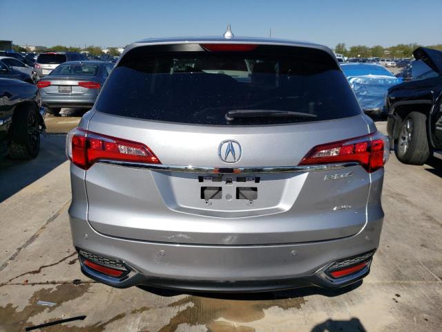 5J8TB4H74JL001265 - 2018 ACURA RDX ADVANCE SILVER photo 6