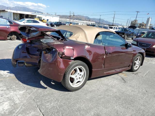 4A3AX35GXXE077136 - 1999 MITSUBISHI ECLIPSE SPYDER GS BURGUNDY photo 3