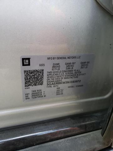 5GAERBKW3MJ165972 - 2021 BUICK ENCLAVE ESSENCE Gümüş foto 13