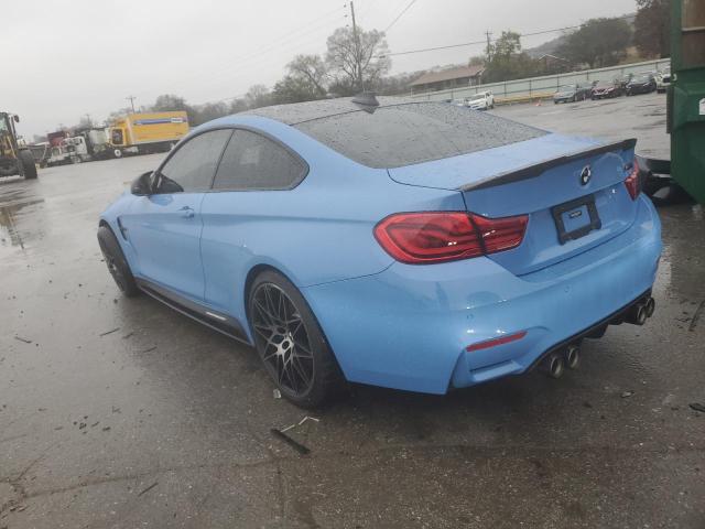 WBS4Y9C5XJAA85717 - 2018 BMW M4 BLUE photo 2