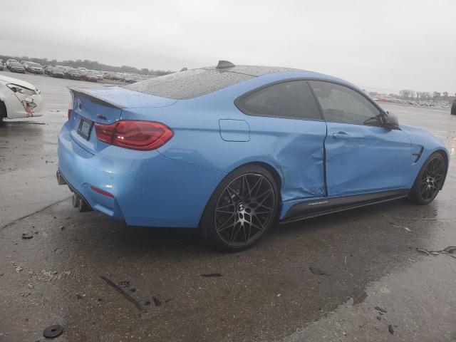 WBS4Y9C5XJAA85717 - 2018 BMW M4 BLUE photo 3