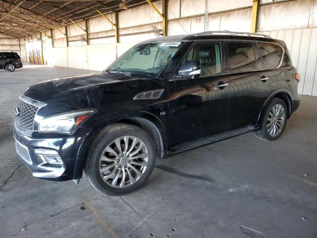 JN8AZ2NF8F9574535 - 2015 INFINITI QX80 BLACK photo 1