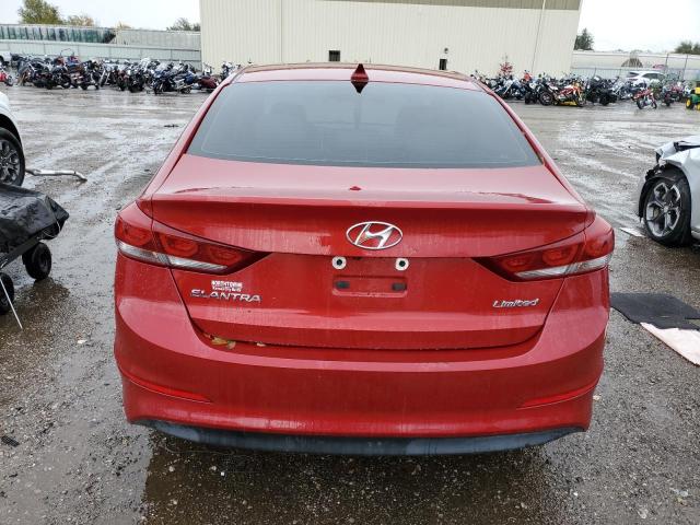 KMHD84LF8HU069567 - 2017 HYUNDAI ELANTRA SE RED photo 6