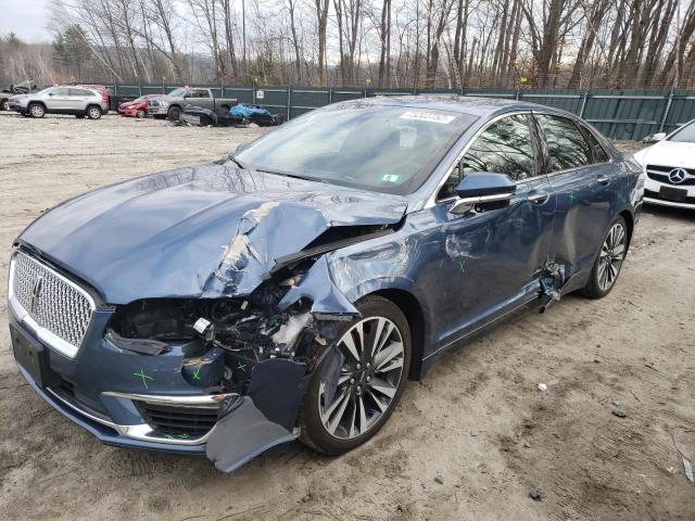 3LN6L5FC3KR606892 - 2019 LINCOLN MKZ RESERVE II BLUE photo 1