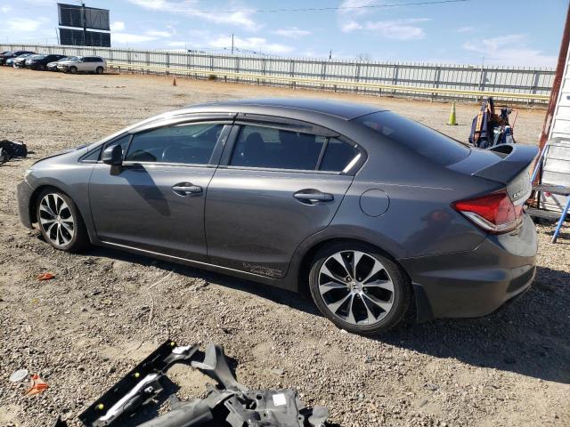 2HGFB6E57DH701617 - 2013 HONDA CIVIC SI GRAY photo 2